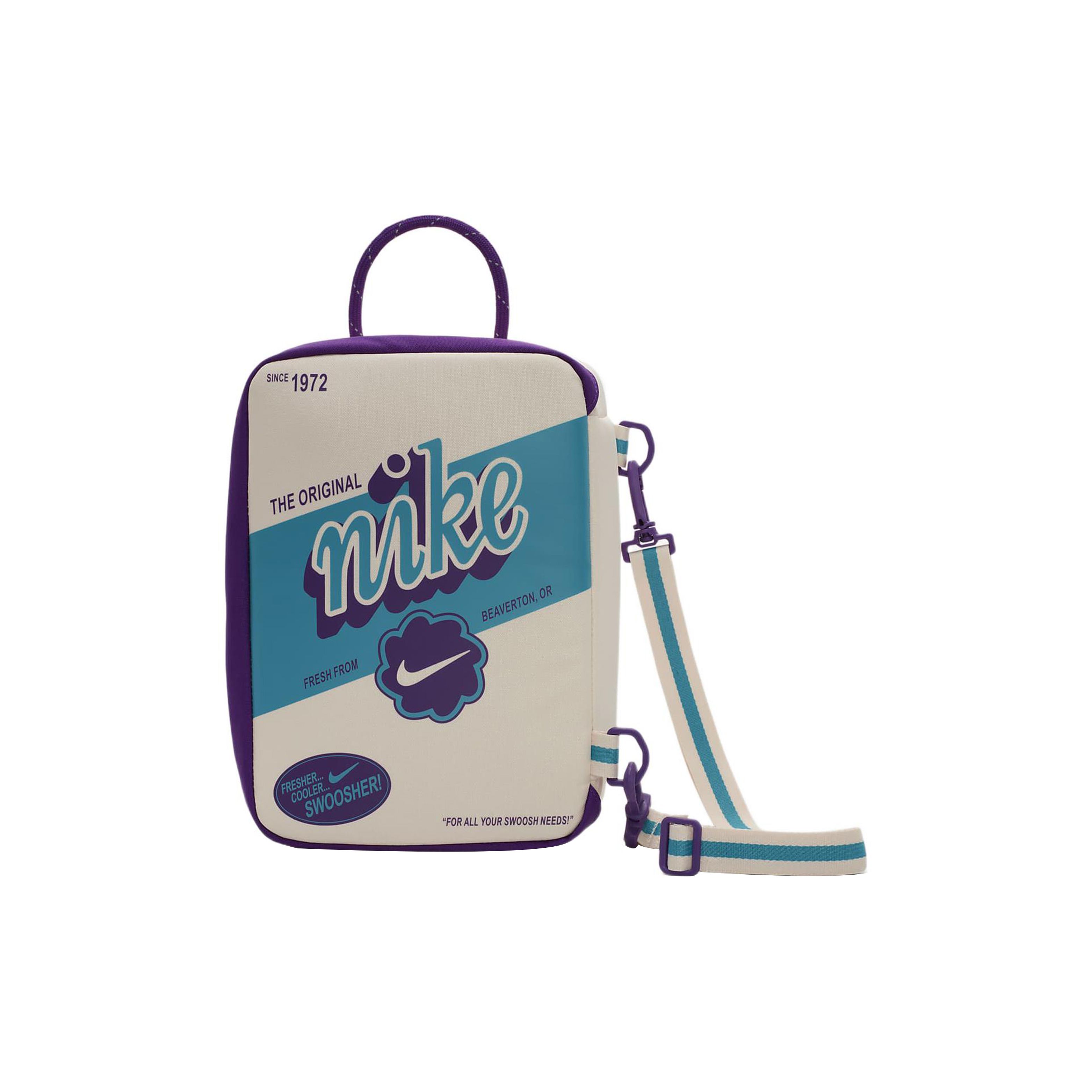 

Nike Autumn New Storage Fabric Shoe Box Handheld Crossbody Shoulder Bag Small Unisex bags Beige FB3029-838 Ecru