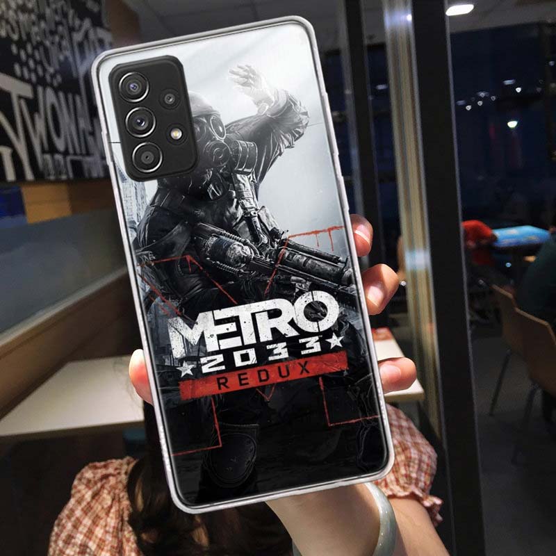 Metro 2033 Phone Case for Samsung A54 A57 A37 A17 A14 A15 A12 A24 A34 A55 A35 A25 A52S A07 A05S A04S A22 A32 A72 Galaxy Note 20