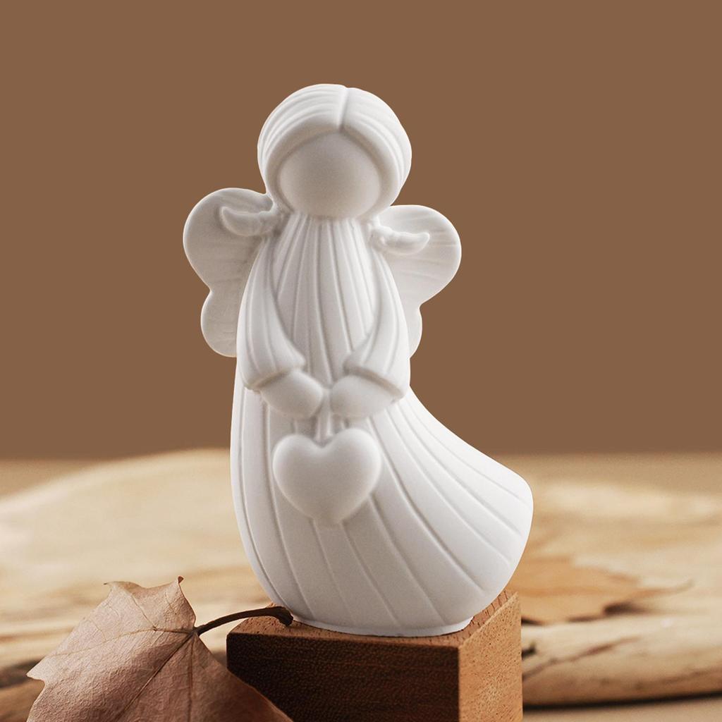 4 Pieces 3D Angel Silicone Molds, DIY Candle & Soap Making Molds for Wedding Party Dinner Table Home Party Decorations