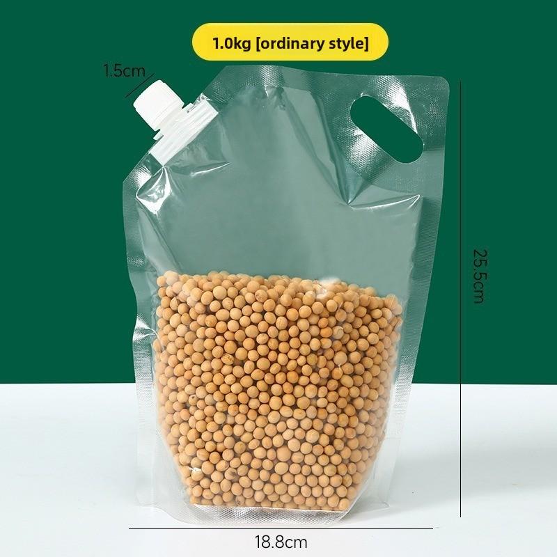 Sealed Bags for Storing Grains and Cereals, Food-grade Hand-held Spout Bags for Household Rice Packaging