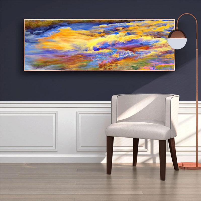 

Большой размер абстрактные красочные облака стены искусства холст картины маслом печатает настенные картины для спальни домашний декор Cuadros без рамки 20*40cm