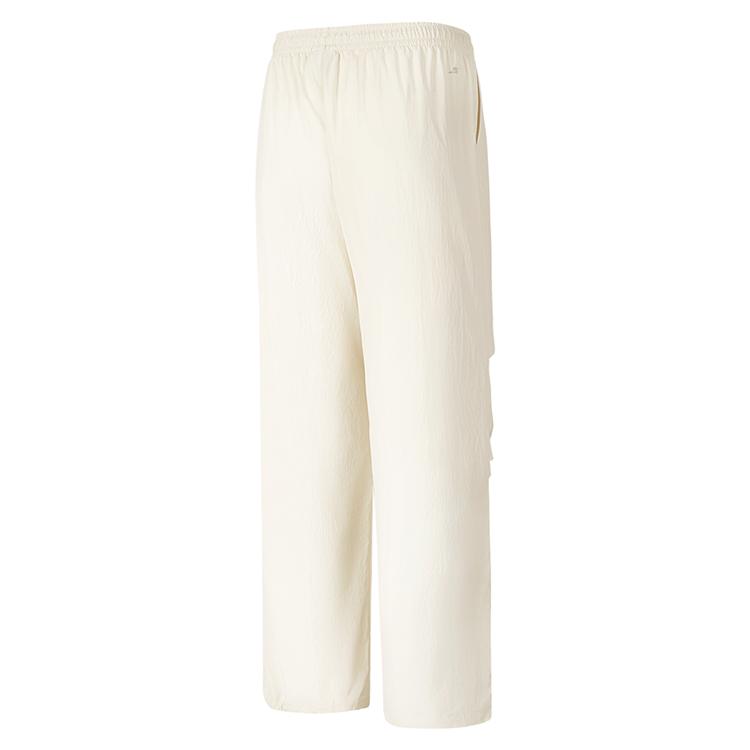 Skechers Quick-Drying Wide-Leg Sports Cargo Pants Women Pants Gardenia P225W292-01B4