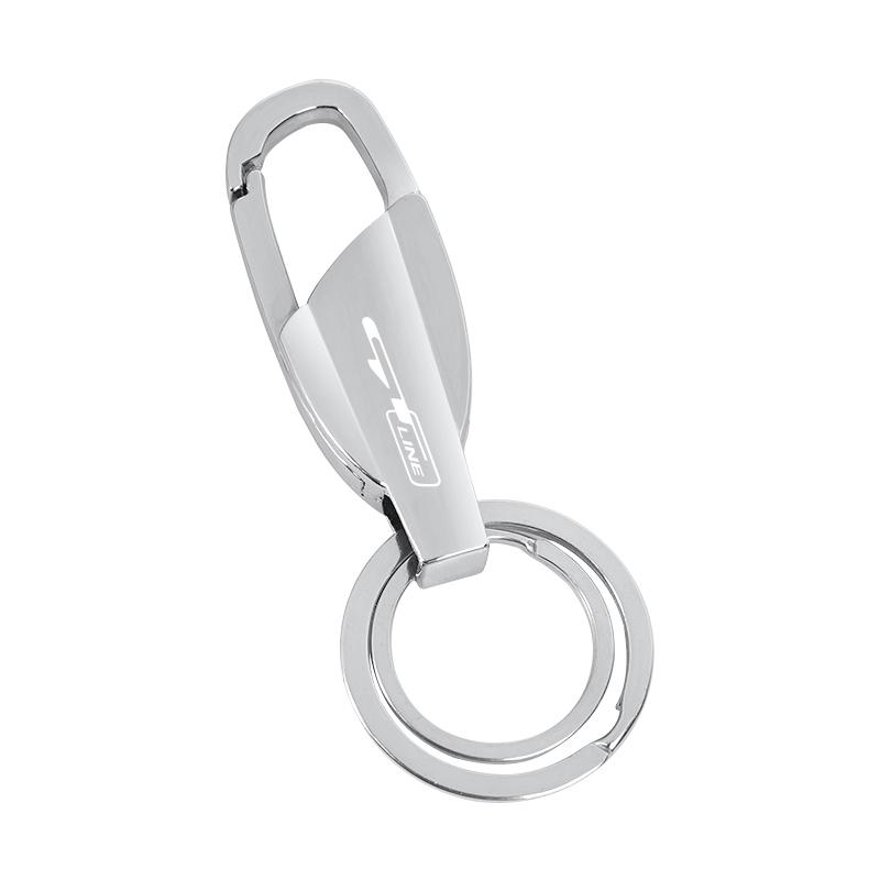 THCR5 1Pcs Car Key Accessories Zinc Alloy Keychain Ring For KIA RIO Sorento Ceed K5 Stinger Niro EV6 EV9 Soul Cerato Stonic Carnival