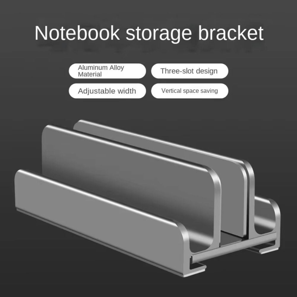 Adjustable Vertical Laptop Stand Space-Saving Desktop Notebook Dock Aluminum Laptops Holder  Tablet