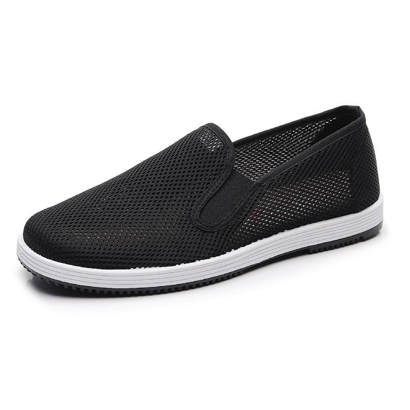 25 New Summer Old Beijing Cloth Shoes Men's Casual Non-slip Soft Sole Versatile Comfortable Middle-aged and Elderly Breathable Work Shoes