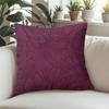 Burgundy Petal Square Jacquard Pillow Cover for Sofa Office Waist Cushion Cover Home Decorative Pillowcase