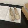 Fashion Flat Shoes Women Round Toe Pleated Slip on Ballerinas Flats Lazy Loafers Moccasins Ladies Soft Bottom Comfort Casual Flats Shoes