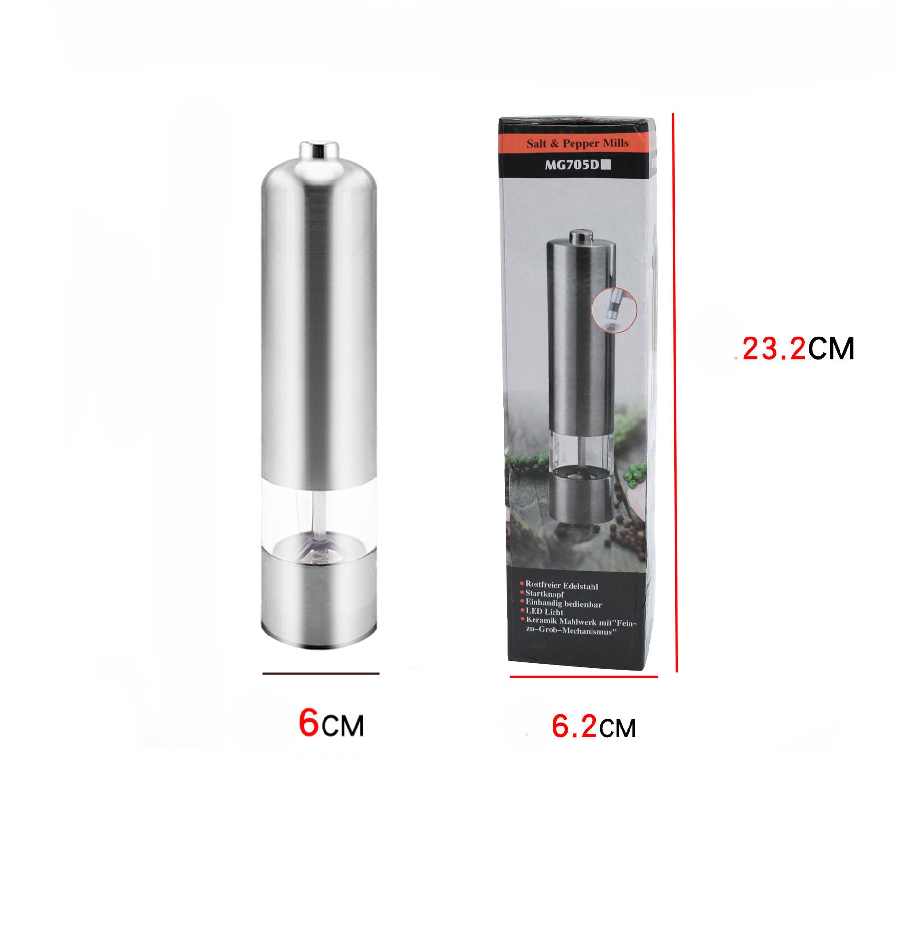 

Автоматическая мельница для соли и перца, электрическая мельница для специй, регулируемая степень помола, кухонные гаджеты