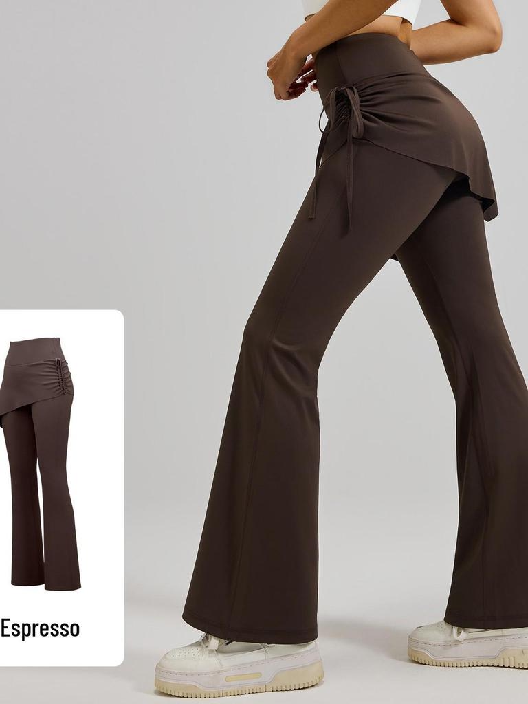 High-Waist Po-Hebende Yoga-Schlaghosen