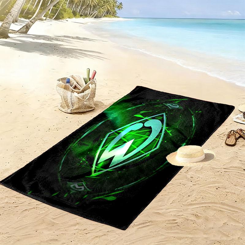 SV Werder Bremen3 Print Beach Towel, Large Soft Quick Dry Towel for Beach Camping Swimming