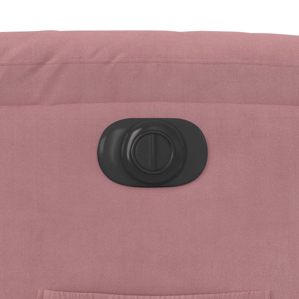 Recliner Chair with Lift Assistance Electric Pink Velvet