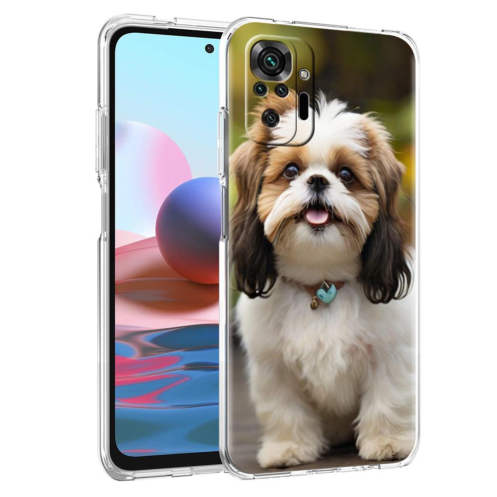 Phone Case For Xiaomi Redmi Note 15 14 5G 13 12 10 11 Pro Plus 4G 14C 13C 12C Soft TPU Cover Shih Tzu Painting Cute Animal