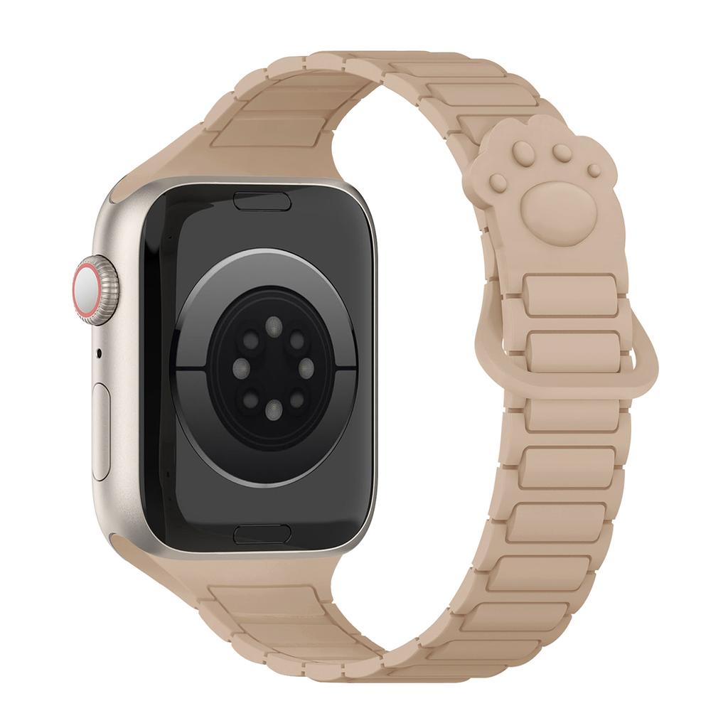 Magnetic Silicone Small Claws Strap for Apple Watch Bands Ultra 3 49mm 38mm 46mm 45mm 40mm 42mm 41mm Correa Bracelet iWatch 11 10 SE 9 8 7 6