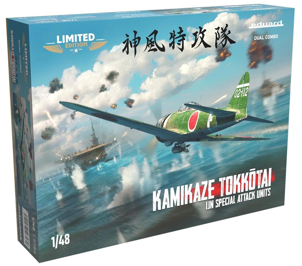 Eduard Dual Combo Limited Edition Kamikaze Special Attack Force Plastic Model Kit EDU11184 1/48 A6M5/A6M2-K (Airplane)