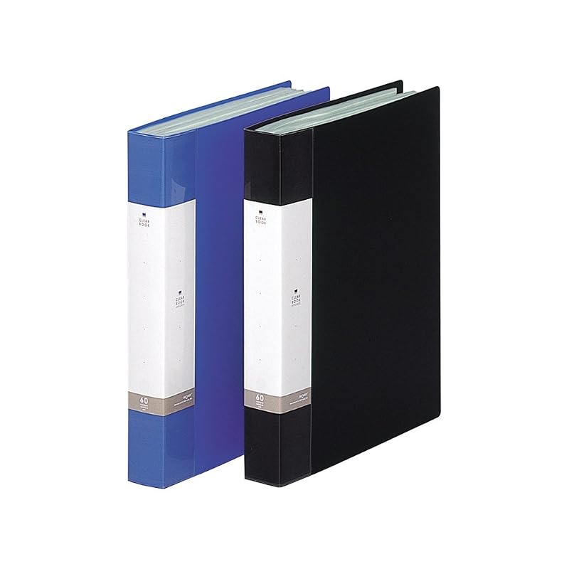 LIHIT LAB File Clear Book A4 60 Pockets Blue G3203-8