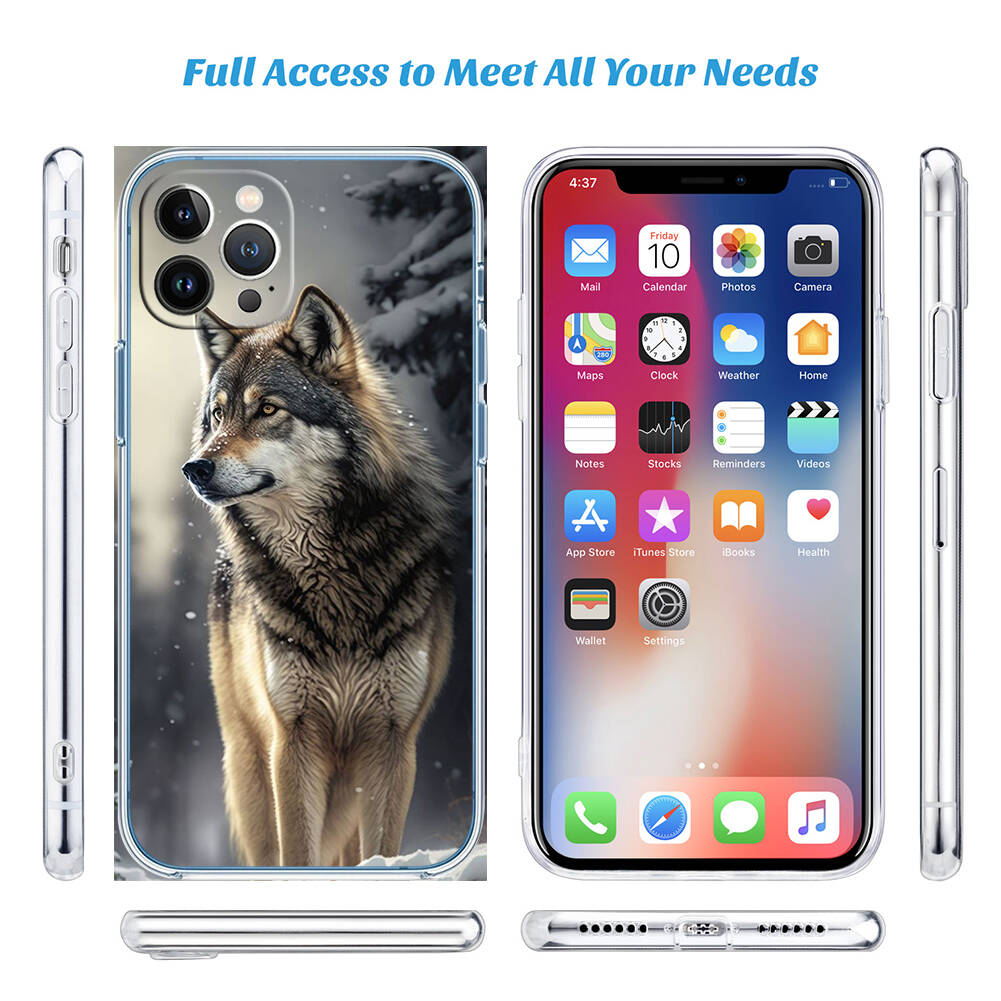 Animal Wolf Phone Case for Motorola G14 G15 G24 G30 G31 G32 G34 G41 G42 G51 G52 G50 G60S G60 G62 G72 G71 G73 G84 G85 G200 E32
