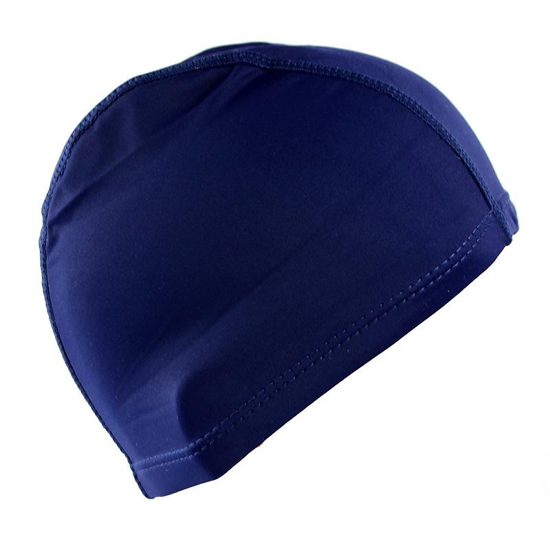 Bonnet de bain en tissu de couleur unie pour hommes et femmes, chapeau en tissu Nylon à cheveux longs, taille libre pour hommes et femmes, 1 pièce