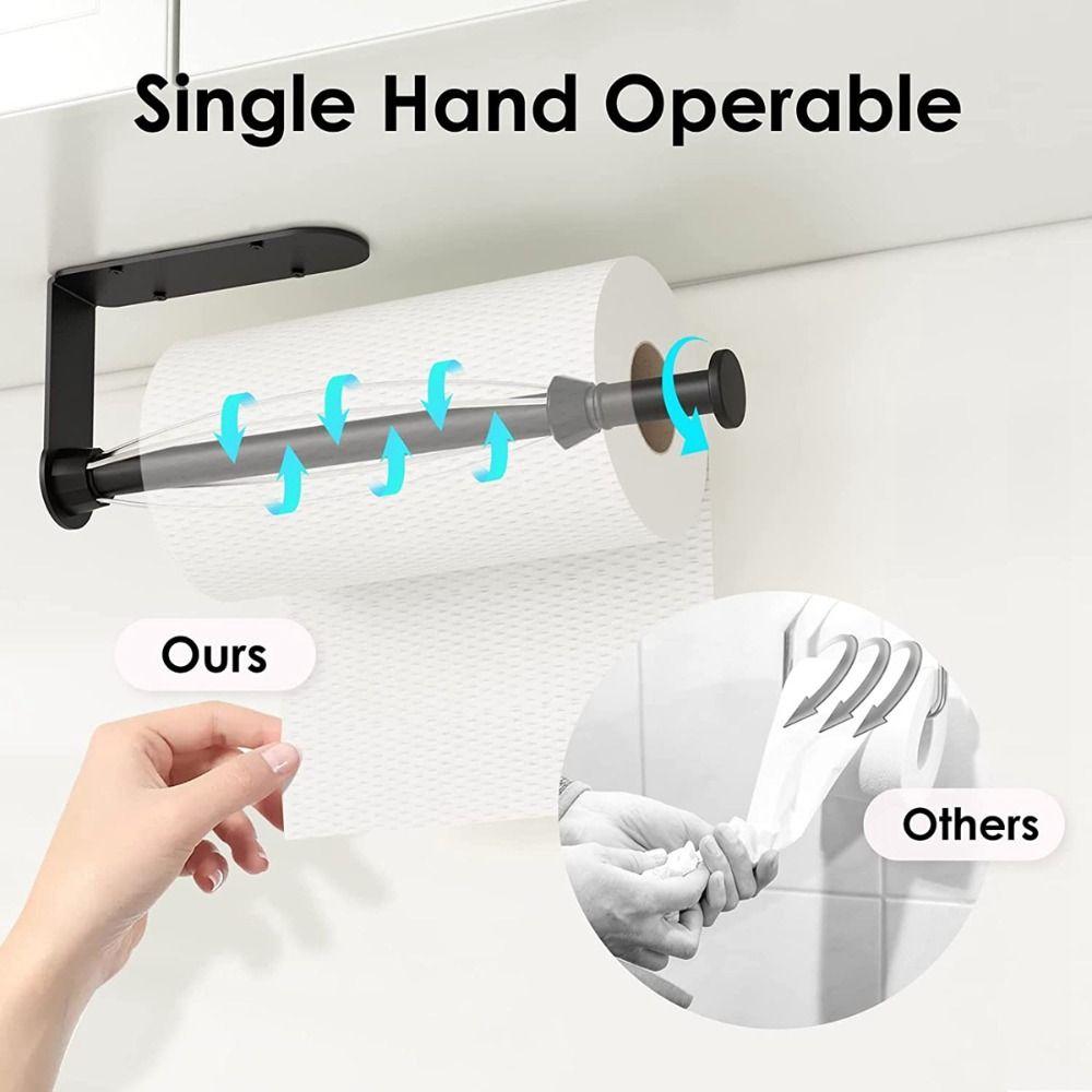 Klebe Wandhalter Küchenrollenhalter Bohrlos Rollenpapier Spender Badezimmer