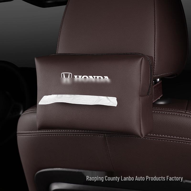 Premium Leder Taschentuchbox für Honda Auto: Armlehne, Sitzlehne, Hängestil