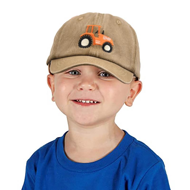 Kids Baseball Cap Fashion Tractor Embroidered Spring Summer Sunscreen Caps for Boys Girls Casual Hat for 3-8 Years Kids Gifts