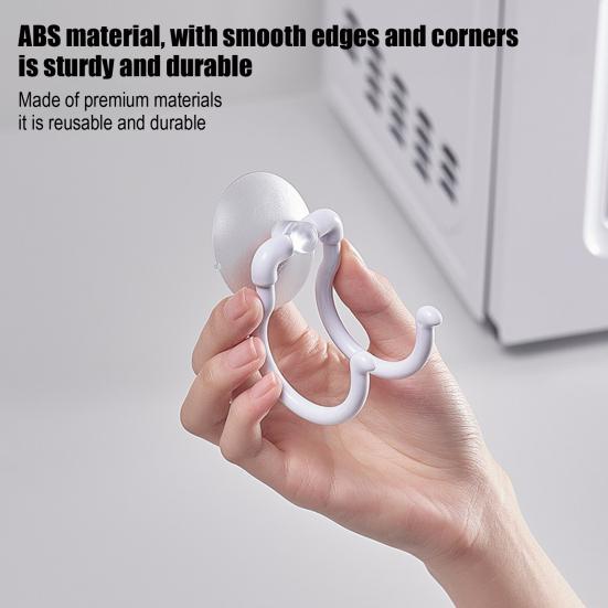 Saugnapfhaken 2-Haken Handtuchhalter Stanzfreier Wandhaken Badezimmer Küchenhaken für Kleidung Handtücher Bademäntel Luffa