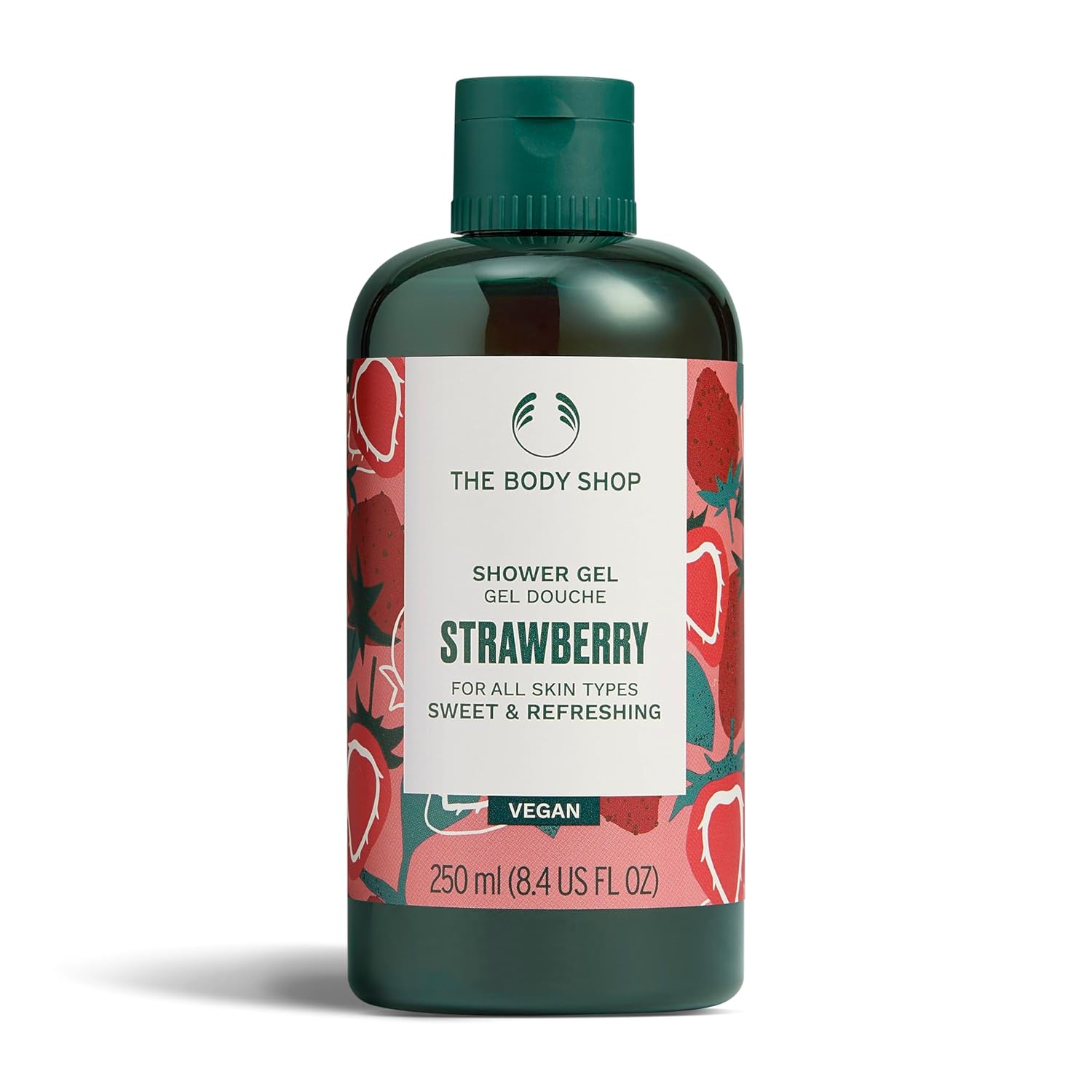 The Body Shop Strawberry Shower Gel 250 ml Pack Of 1 | Fruity Scent Gentle Cleanser