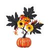 Artificial Pumpkins Maple Leaf Sunflower Table Home Decor House Prop Autumn Harvest Thanksgiving Halloween Party Decor
