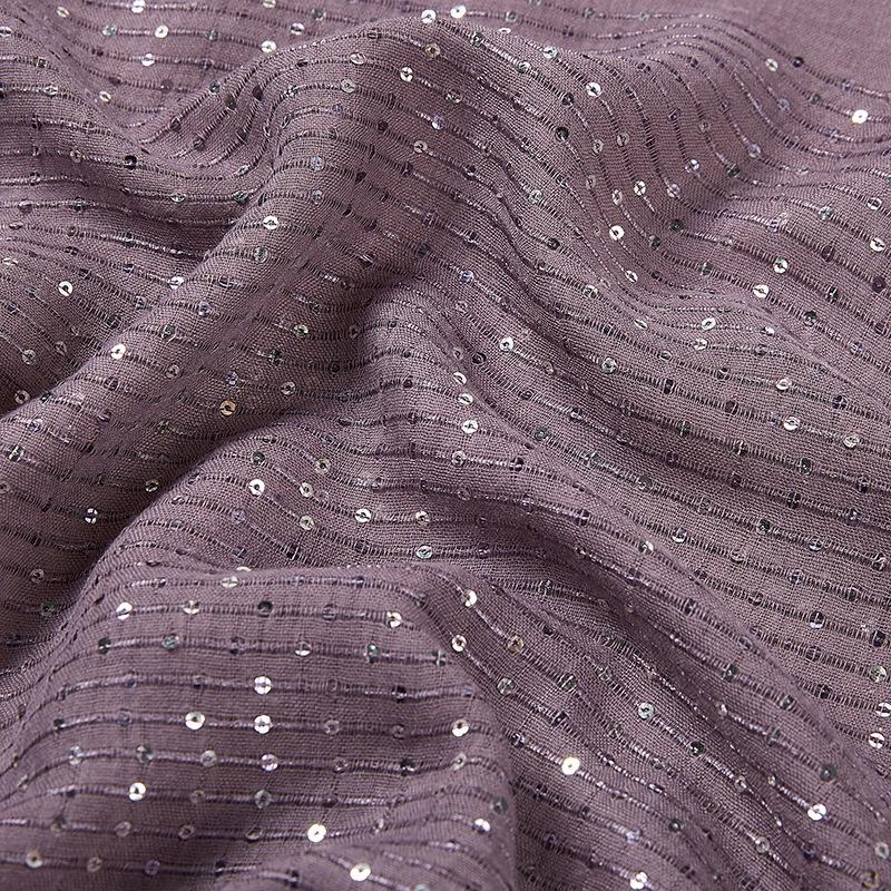 Cotton Linen Hijabs Scarf Turban Hijab Comfort Wearing Soft Paillette Shawls Fringed Muslim Fashion Women Scarves Hijab Ramadan
