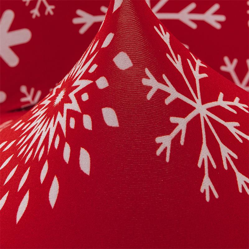 Printed Christmas Day Elastic Chair Cover Household One-Piece Half-Pack Stool Cover Hotel Dining Table Chair Cover