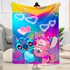 Stitch Angel Blanket Warmthful Decor Suitable for Couch Chair Seaside for All Occasions Playful Design Perfect Gift for Relatives and Friends