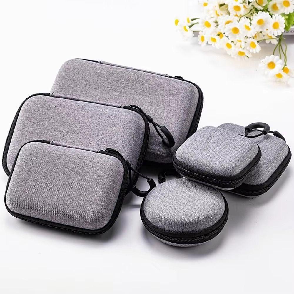 Protective Hard EVA Storage Bag Dust-proof Data Cable Organizer Bag  Earphone Accessories