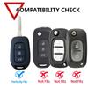 For Renault Captur Symbol Trafic Fluence Koleos 2016-2020 Megane 2017 Silicone 3 Button Car Remote Key Cover Case Shell Holder