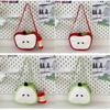 Elegant Apple Shaped Nylon Crossbody Bag With Inner Pocket For Daily Use