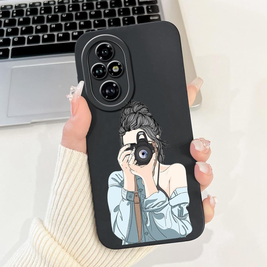 Für Honor 200 Pro 200 Lite Honor200 Hülle Abdeckung Weiches Silikon TPU Blume Schmetterling Girly Mode Malerei Honor 200Lite 200Pro