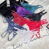 Tanga Desgarrable de Encaje con Abertura en la Entrepierna Transparente - Lencería Sexy Coqueta T-back