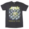 Herren Anthrax Among The Kings Welttournee 2018 Slim Fit T-Shirt Klein Schwarz