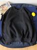 2023 Unisex Autumn/Winter Thick Velvet Solid Color Loose Hoodie - Trendy Round Neck