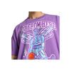 Puma Melo Charlotte Letter Print Basketball Character Casual Crew Neck Short Sleeve Drop Shoulder T-Shirt Men Tops Purple 627744-01