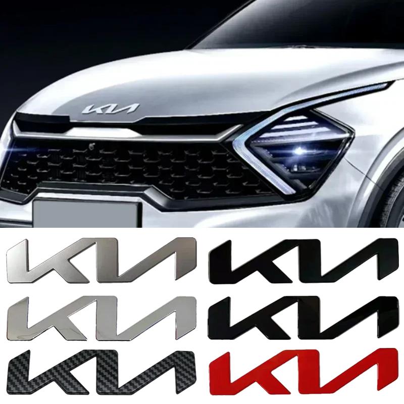 ABS Car Front Hood Rear Trunk Letter Emblem Badge Sticker for KIA K3 K5 SPORTAGE Sorento Optima K2 K7 KX5 Ceed Rio Soul Forte kcwx20