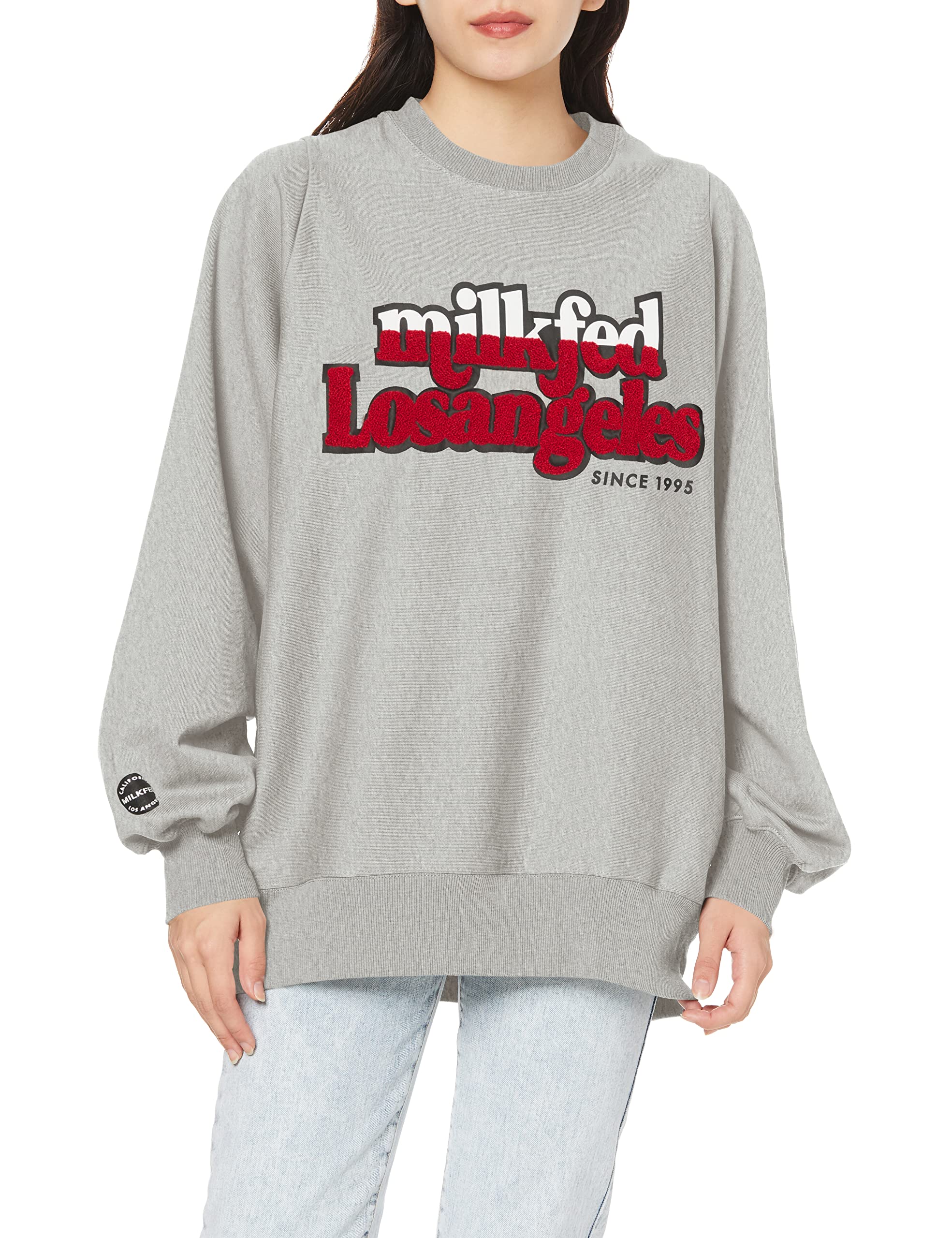 

Milkfed LOGO PATCH SWEAT TOP Ash Free Women s (103213012015) -