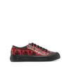 Ferragamo Gancini Logo Top Sneakers Red