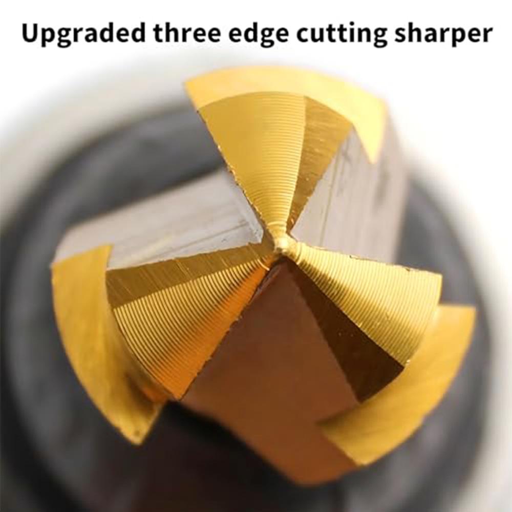 Reaming Drill Bits,Upgrade Powerful PVC Pipe Reamer Kit, Conduit Reamer Drill Bit Chamfer Tool, Deburring Inside and Outside