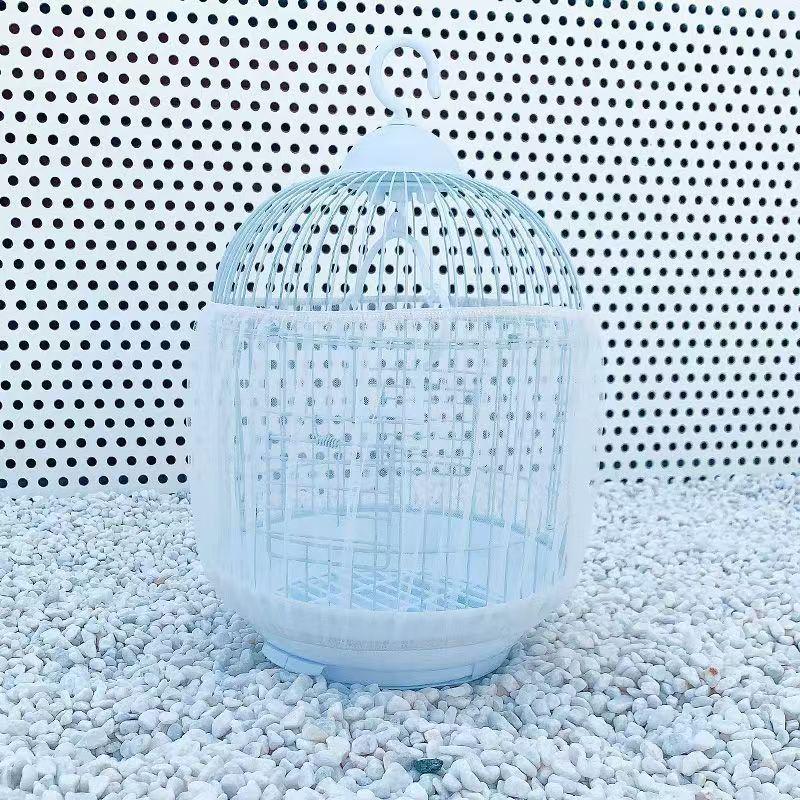 Universal Birdcage Mesh Cover - Anti-Splash Feather Guard for Parrots