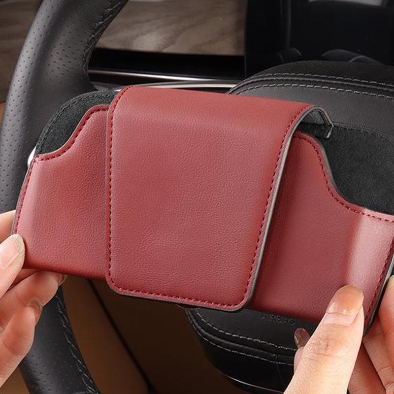 Magnetic Car Sunglasses Holder Case Universal Auto Sun Visor Glasses Box Clip Sunglasses Holder Fastener Eyeglasses Storage