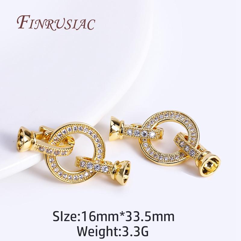 18K Gold Plated Connector Clasps For Bracelets Necklaces Making,Clasps For Jewelry DIY Accessories,End Clasp