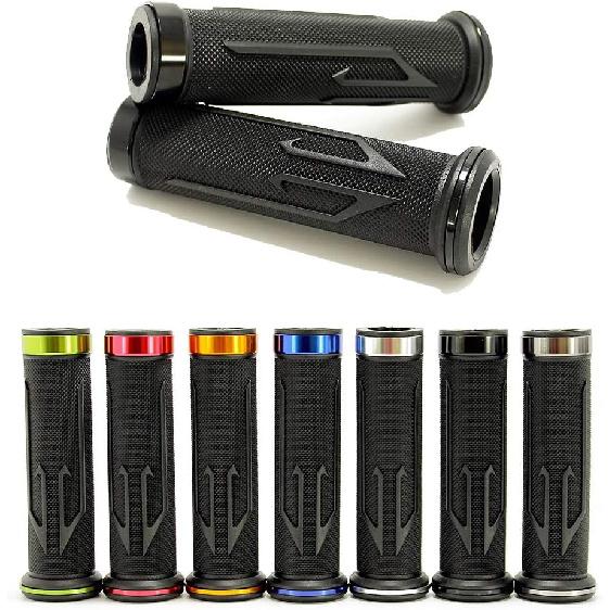 Universal 7/8 22mm Motorcycle Handlebar Grips Gel Rubble Street bikes Dirt Bike Sports bikes Chopper Scooters Cruiser чёрный