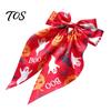 Halloween Hair Clip Silky Satin Bows for Women, Big Ribbon Bow Clips Girls, Hairstyle Accessory Oversized Long Tail Barrettes, Cute Ghost Bat