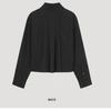  Shs Miss  Cotton Basic Crop Shirt Swwsto32060 Bk