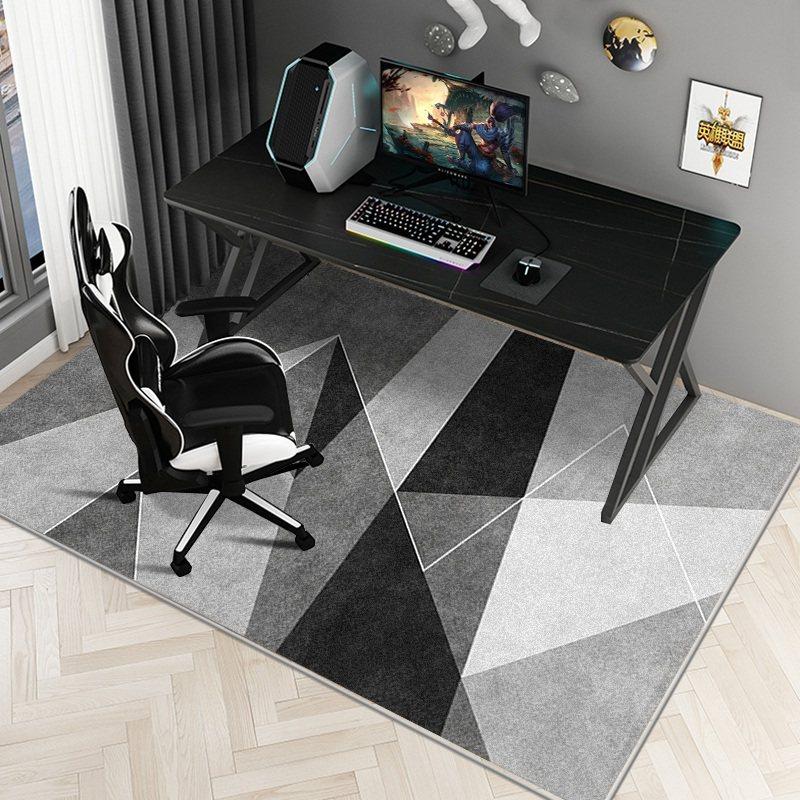 Eenvoudige E-Sports Stoel Vloermat Studiebureau Computer Draaistoel Tapijt Slaapkamer Verontreinigd Voetmat Tapijt Woondecoratie 40x60cm 16x24inch
