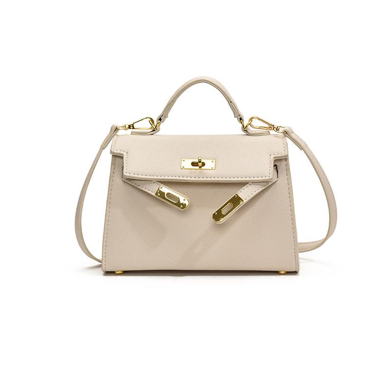 Premium bag palm pattern lock classic portable shoulder trendy women's bag
